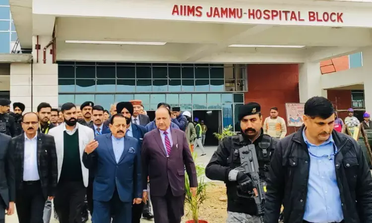Dr Jitendra Singh reviews pace of work on AIIMS Jammu; issues instructions to administration and CPWD