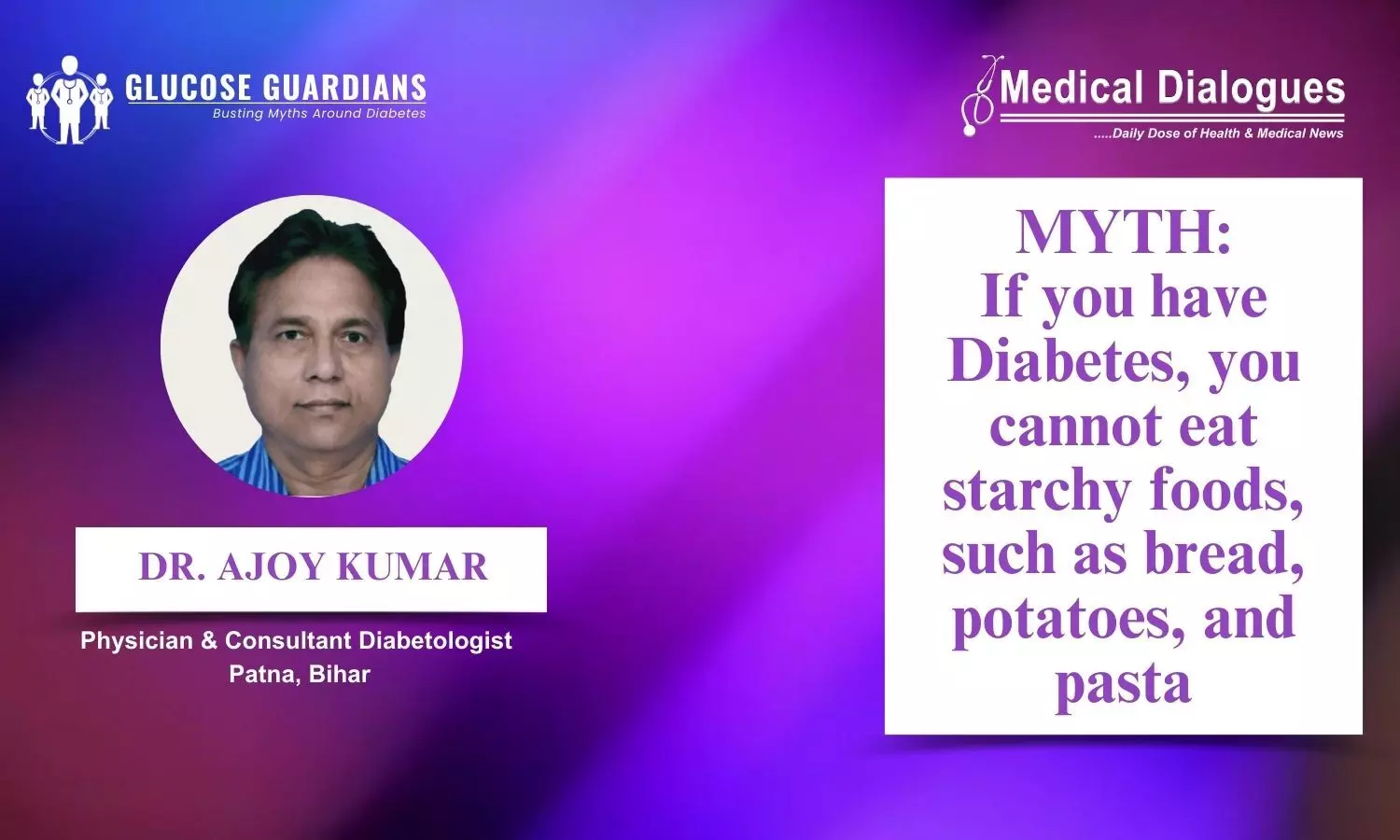What are the myths related to diabetes and diet? - Dr Ajoy Kumar