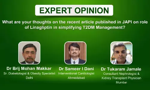 Evergreen Talk Series: Position paper published in JAPI indicated that Linagliptin is simplifying T2DM management in a Wide Range of Patients