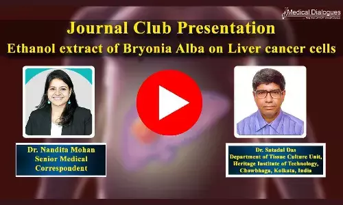 Journal Club - Action of ethanol extract of Bryonia alba on HepG2 liver cancer cells - Ft. Dr. Satadal Das