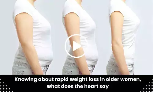 Knowing about rapid weight loss in older women, what does the heart say