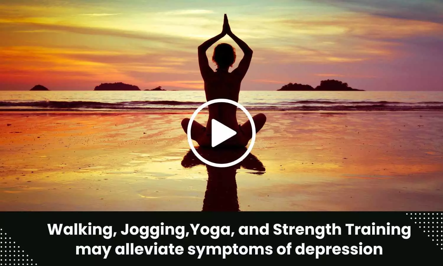 Walking, Jogging,Yoga, and Strength Training may alleviate symptoms of depression