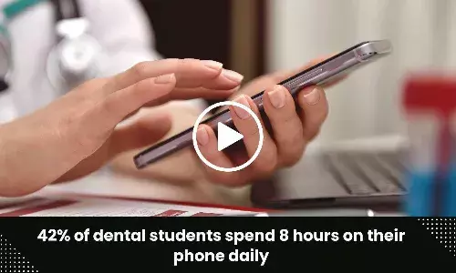 42% of dental students spend 8 hours on their phone daily