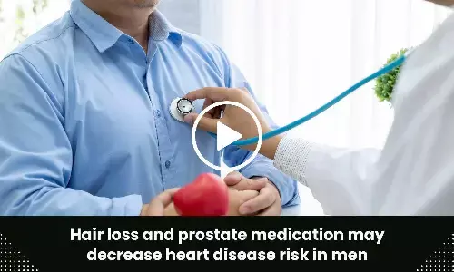 Hair loss and prostate medication may decrease heart disease risk in men