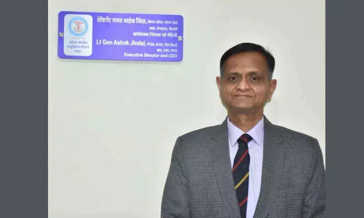 Lt Gen Ashok Kumar Jindal appointed as new Executive Director and CEO of AIIMS Raipur