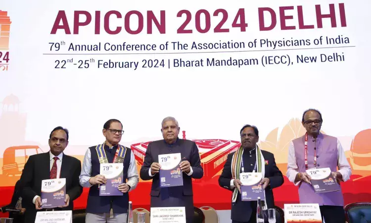 Ethical dilution in any profession is painful but ethical dilution in medical profession is unexpectable: Vice President Dhankar at APICON 2024