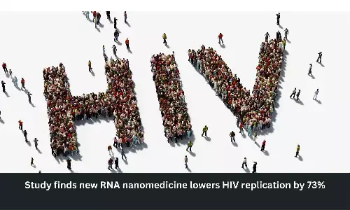 Study finds new RNA nanomedicine lowers HIV replication by 73%