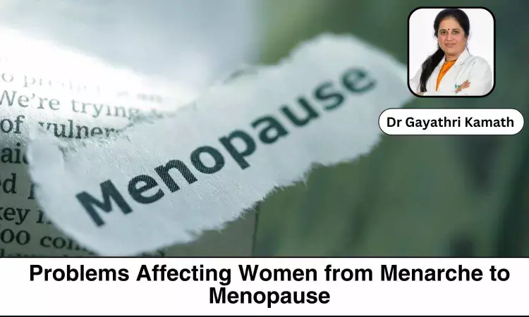 Problems Affecting Women from Menarche to Menopause in India -Dr Gayathri D Kamath