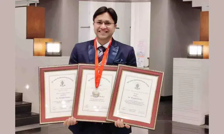 Renowned Ophthalmologist Dr Deepak Mishra bags three AIOS awards