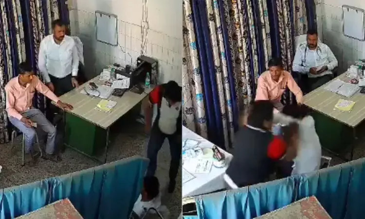 Viral Video Shows Doctor Allegedly Thrashing Patient in District Hospital Mahoba, FIR Registered