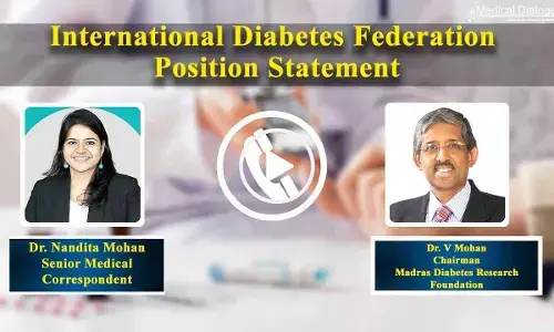 IDF Releases New Position Statement on 1-hour OGTT for Diagnosis of Prediabetes and T2DM - Ft. Dr V Mohan