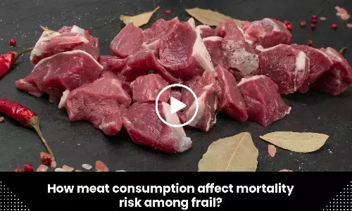 How does meat consumption affect mortality risk among frail? Study finds out