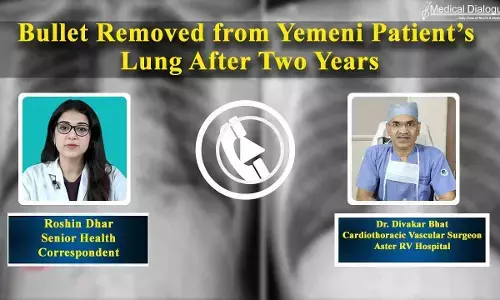 Bullet removed from Yemeni patient lung after 2 years- Dr Divakar Bhat