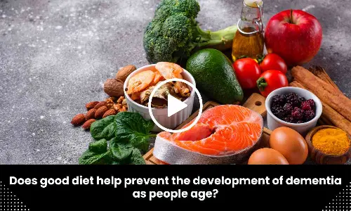 Does good diet help prevent the development of dementia as people age?