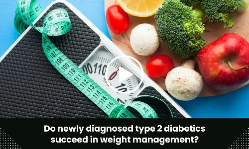 Do newly diagnosed type 2 diabetics succeed in weight management?