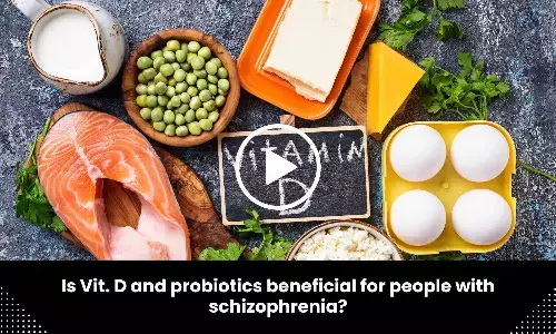 Is Vit. D and probiotics beneficial for people with schizophrenia?