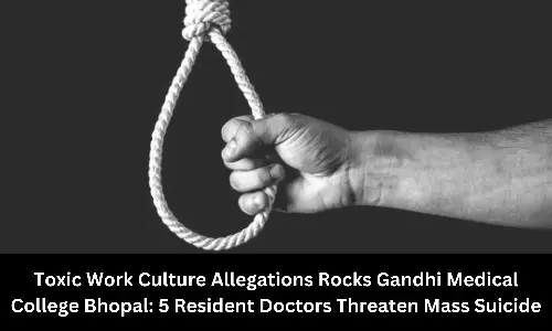 5 resident doctors of Gandhi Medical College, Hamidiya Hospital, Bhopal threaten mass suicide