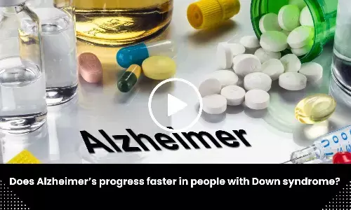 Does Alzheimers progress faster in people with Down syndrome?