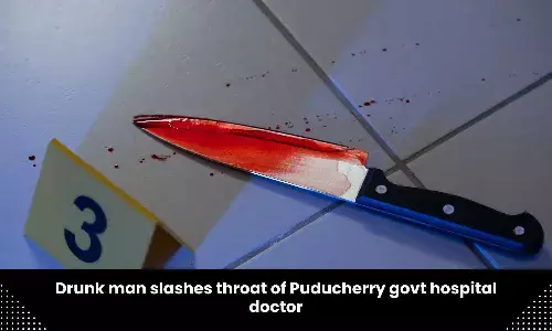 Drunk man slashes throat of 31 year old doctor