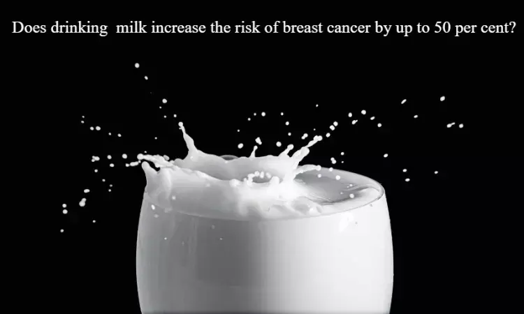 Fact Check: Does drinking milk increase the risk of breast cancer by up to 50 percent?