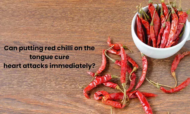 Fact Check: Can putting red chilli on the tongue while having a heart attack cure it immediately?