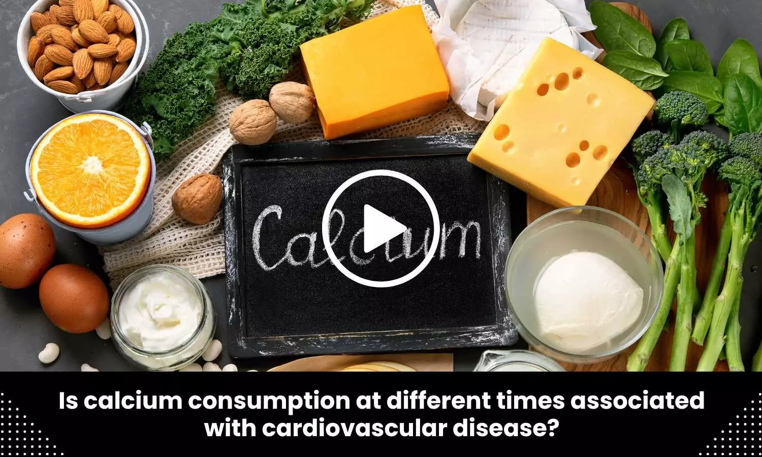 Is calcium consumption at different times associated with cardiovascular disease?