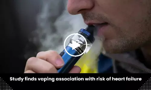 Study finds vaping association with risk of heart failure