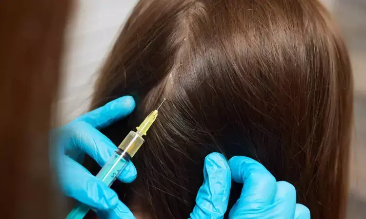 Which is better local anesthesia technique for mesotherapy for Hair Regrowth in the Temporal Region?