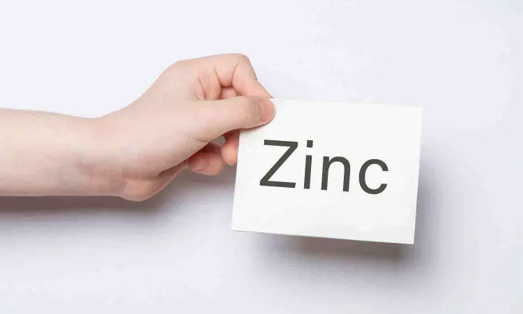 Zinc may slightly shorten duration of symptoms of common cold, finds study