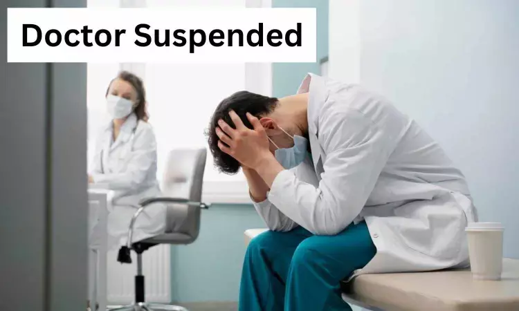 Doctor suspended for stabbing junior nursing assistant