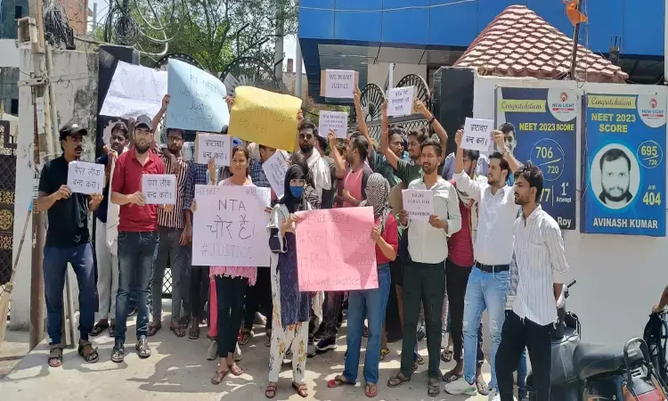 Protest Against NEET 2024 Results Intensifies, Students Raise Slogans Against NTA