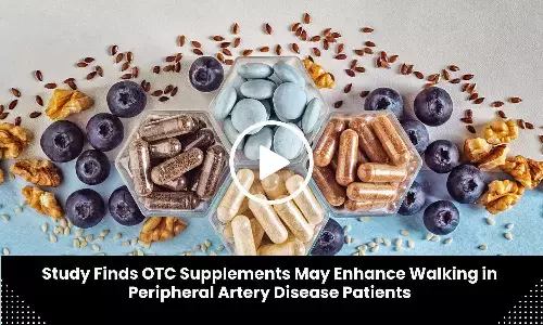 Study Finds OTC Supplements May Enhance Walking in Peripheral Artery Disease Patients