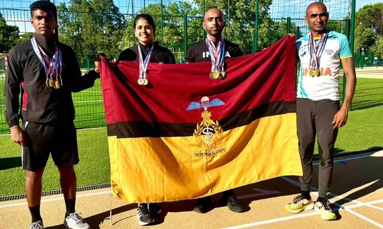 Four AFMS Officers win 32 medals at World Medical and Health Games in France