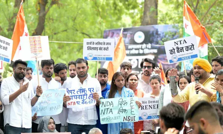 NEET row escalates: Students stage protest at Jantar Mantar, march towards Parliament, around 80 detained