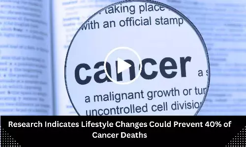 Research Indicates Lifestyle Changes Could Prevent 40% of Cancer Deaths