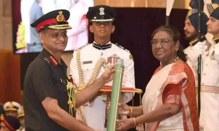 Lt Gen Ashok Kumar Jindal honoured with Param Vishisht Seva Medal