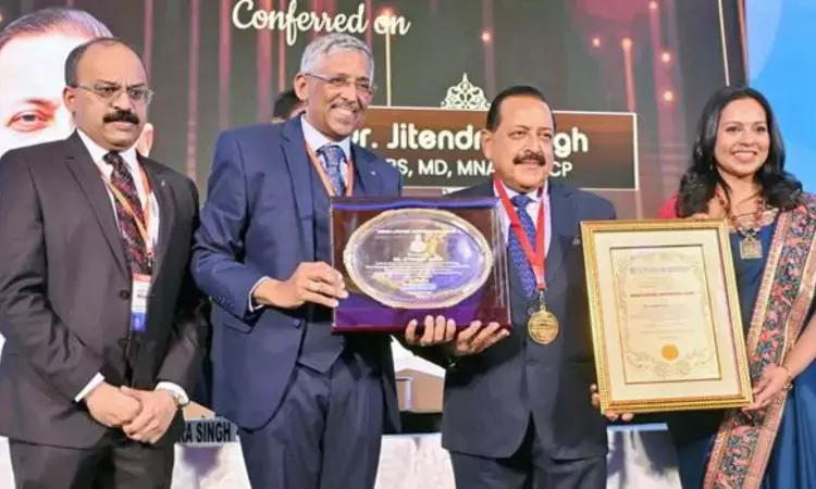 Union Minister Dr Jitendra Singh conferred the prestigious Lifetime Achievement Award for diabetes research