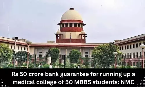 Bank Guarantee rates for medical colleges revised by NMC