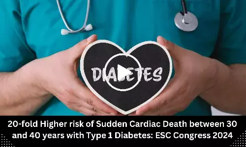 20-fold Higher risk of Sudden Cardiac Death between 30 and 40 years with Type 1 Diabetes: ESC Congress 2024