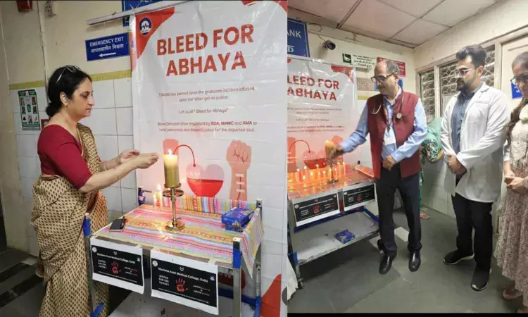 Let us all bleed for Abhaya: MAMC doctors hold blood donation drive in support of Kolkata rape-murder case