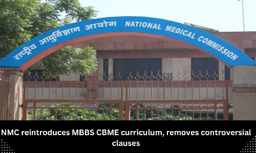 NMC reintroduces MBBS CBME curriculum, removes controversial clauses