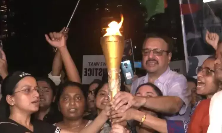 Kolkata doctor rape-murder case: People participate in torch rally demanding justice