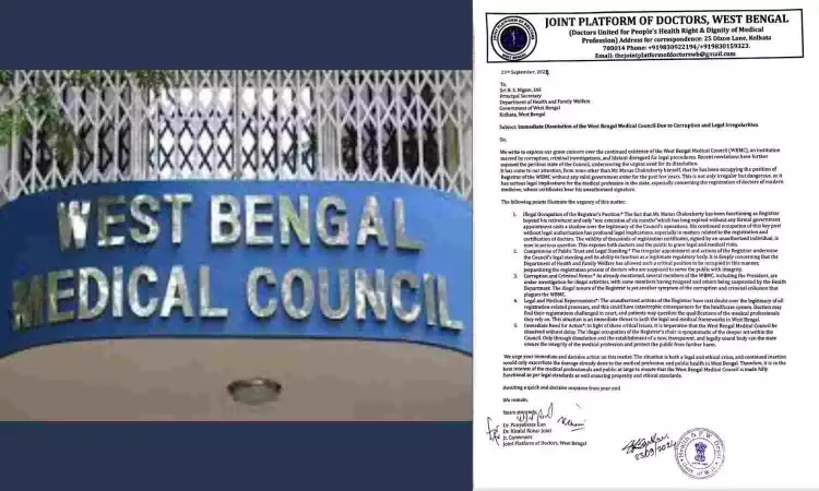 Alleged Criminal Nexus, Corruption: Doctors Body Seeks Dissolution of West Bengal Medical Council