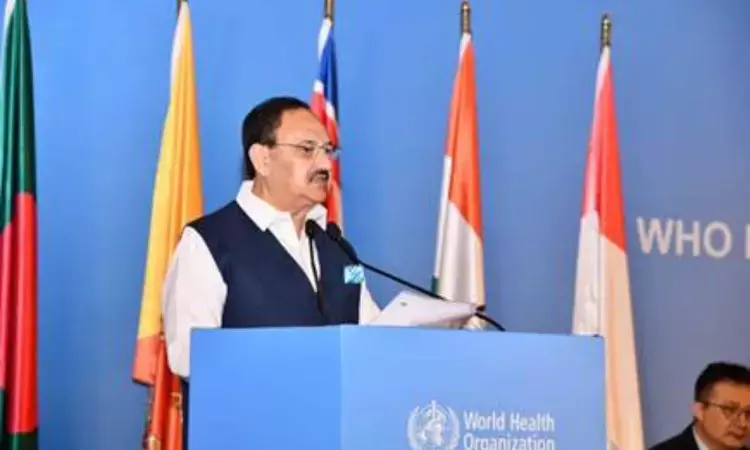 Health Minister JP Nadda addresses 77th session of Regional Committee of WHO South East Asia