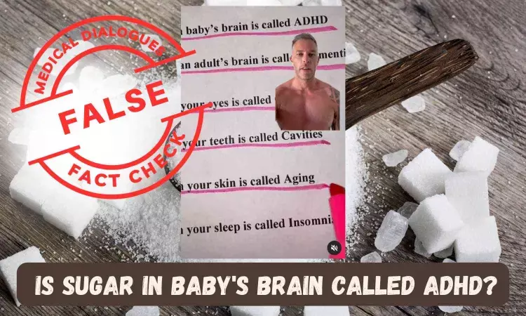 Fact Check: Is Sugar in babys brain called ADHD?