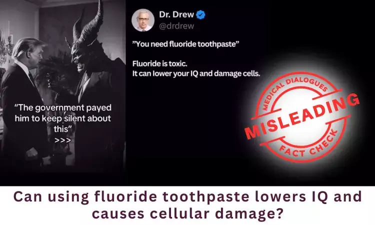 Fact check: Can using fluoride can lowers IQ and causes cellular damage ?