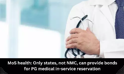 Only States can provide bond reservations for PG medical admissions: MoS Health