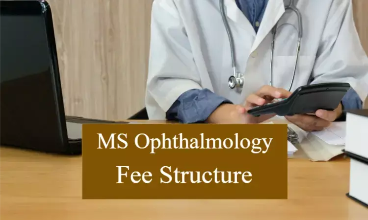 DME Gujarat Fee Structure for MS Opththalmology