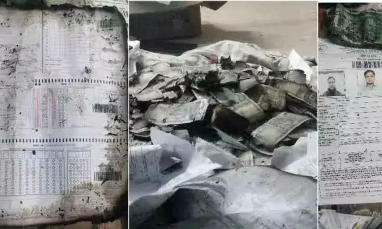 Fire at PMCH hostel uncovers burnt currency notes, NEET PG admit cards, OMR sheets