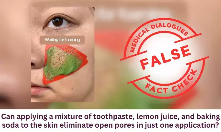 Fact Check: Can a mixture of toothpaste, lemon juice, and ENO eliminate open pores in just one application?